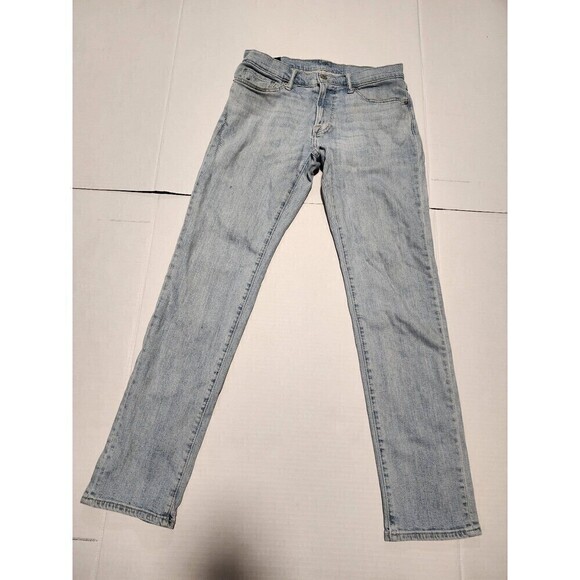 Abercrombie & Fitch Langdon Skinny Stretch Blue Denim Jeans Mens Size 31 x 32 - Picture 4 of 12